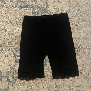 Black biker shorts